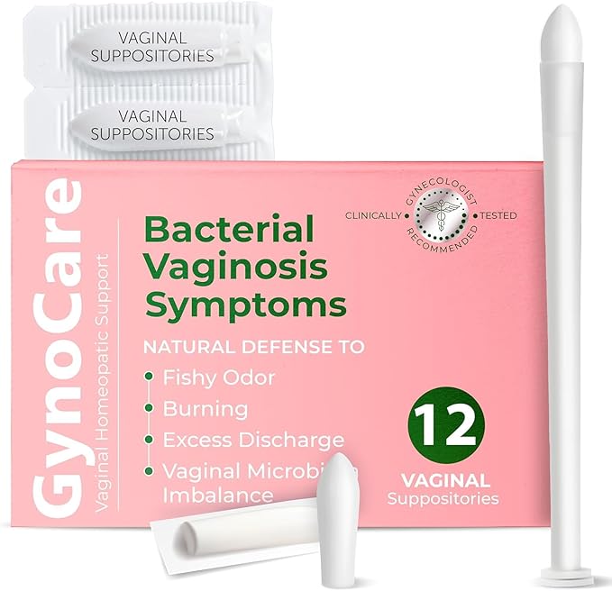 Bacterial Vaginosis Treatment For Women | Boric Acid Suppositories For Women | Natural Homeopathic for Odor, Itching, Discharge, BV, and Vaginal Microbiota Imbalance | 12 Vaginal Suppositories