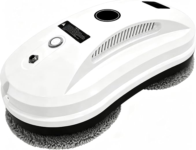 Window Cleaning Robot, Auto-Spray Window Cleaner, AI Path Planning & Edge Detection, 3000Pa Suction, Remote Control, Ideal for Glass Windows that are Difficult to Reach Manually