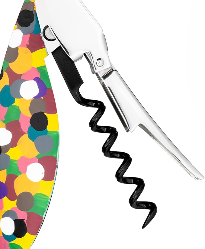Alessi AAM32 1 Parrot - Sommelier Design Corkscrew, Cast Aluminum and PC, Molticolor