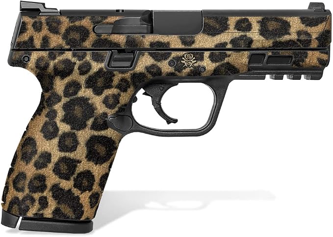 Textured Vinyl Decal Skin Kit for Smith & Wesson M&P M2.0 9mm/.40 4" Compact (Leopard Print)