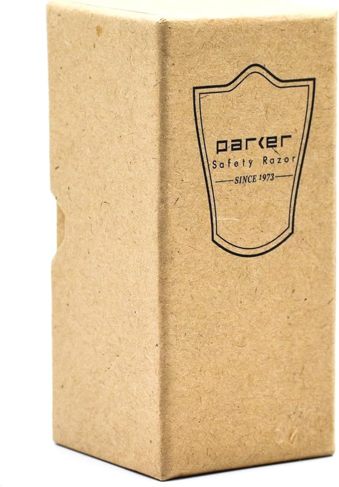 Parker 3-Band Pure Badger Shaving Brush with Faux Horn & Chrome Handle + Stand | 22mm Soft Knot for Dense Lather | Handcrafted Wet Shaving Brush for Cream or Soap | Long Loft