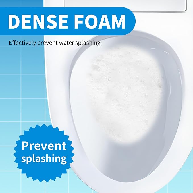 MAMADOU Smart Toilet Foaming Shield 480ml 4Pack For Toilet Bowl Cleaner Liquid Splash Control Deodorizing Foam Agent Stain-Resistant Easy Cleaning For Fresh Bathroom
