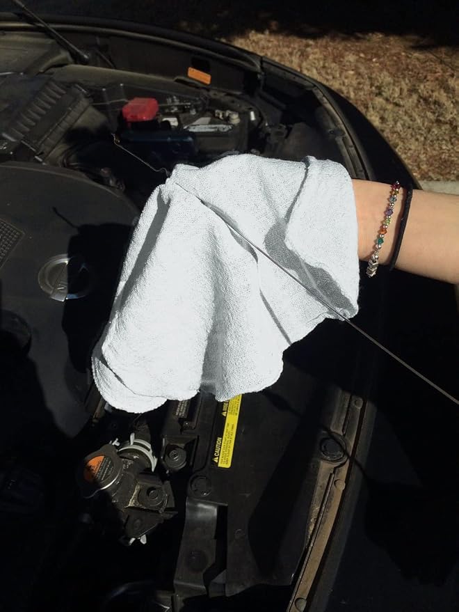 Avalon Towels Cotton Shop Rags – (Pack of 150) Size 12x14 Inches Cleaning Rags – Absorbent Shop Towels and Multipurpose Cleaning Towels for Automobiles, Industries, Garage and Homes (Grey)