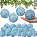 Lyrow 24 Pcs 3.15" Christmas Ball,Light Blue