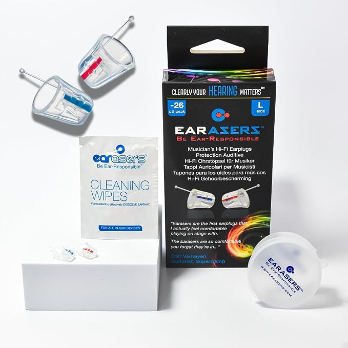 Earasers 26dB Noise Reducing Earplugs - Medium