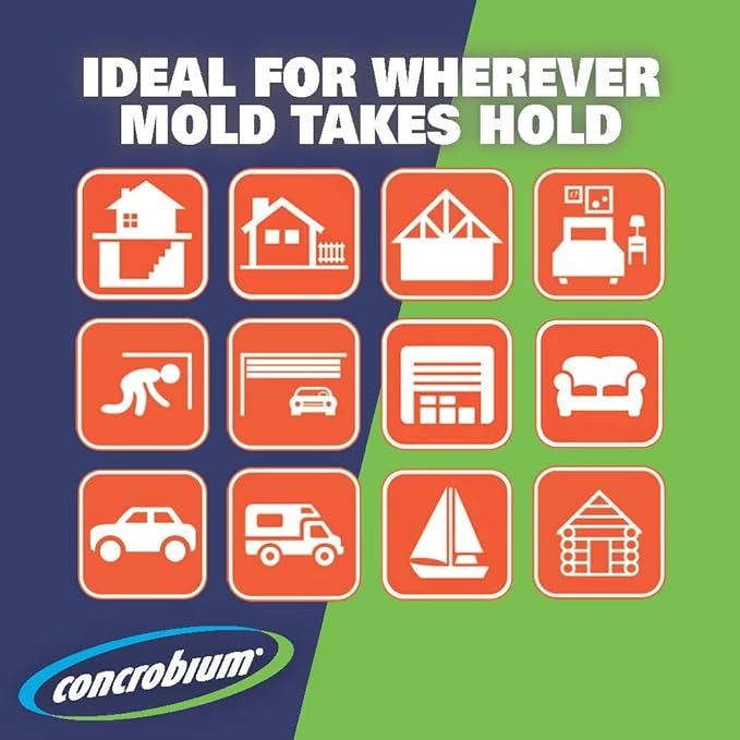Concrobium Mold Control, 1 Gallon, Mold and Mildew Cleaner for Hard Surfaces, Helps Eliminate and Prevent Mold and Musty Odors, No Bleach Formula for Indoor and Outdoor Use