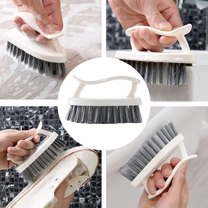 2pcs Plastic Scrub Brush Laundry Cleaning Brush Kitchen Brush Shoes Scrub Brush Scrubber for Home Use Brushes
