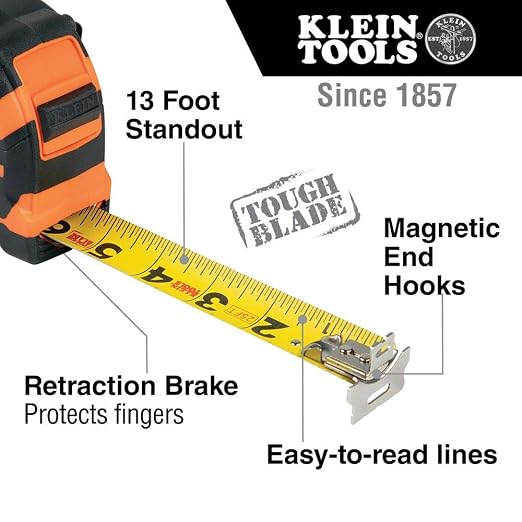 Klein Tools Tape Measure Set with 16-Foot and 25-Foot Reach