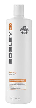 BosleyMD BosRevive Nourishing Shampoo for Thinning Hair (Color Safe) – DHT Blocker, Sulfate-Free, Vegan Formula with Biotin, Saw Palmetto & Rosemary – Strengthens & Volumizes – 33.8 Fl Oz