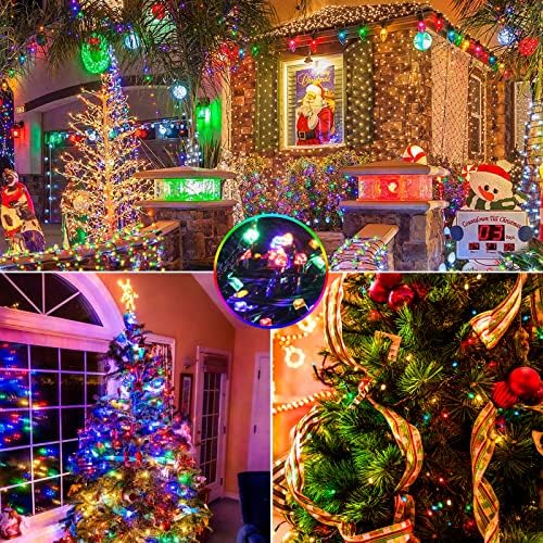 500 LED Multicolor Christmas Lights Christmas Tree Light Outdoor