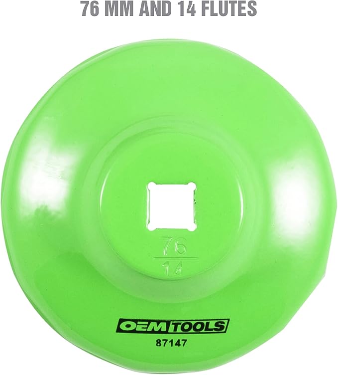 OEMTOOLS 87147 76 Millimeter and 14 Flute Oil Filter Wrench