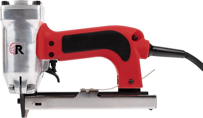 ROBERTS 10-600 3/16" Crown, 120V, 15-Amp, 20 Gauge Electric Stapler with Carrying Case, Red