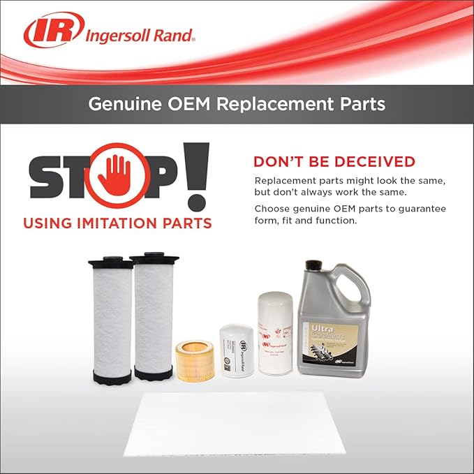 Ingersoll Rand 47739434001 OEM Maintenance Kit for RS11-22i Compressor with Ultra 4K Lubricant