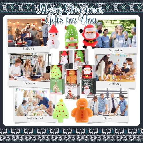 70 Sets Christmas Support Gifts 5 Styles Holiday Party Favors with Boxes