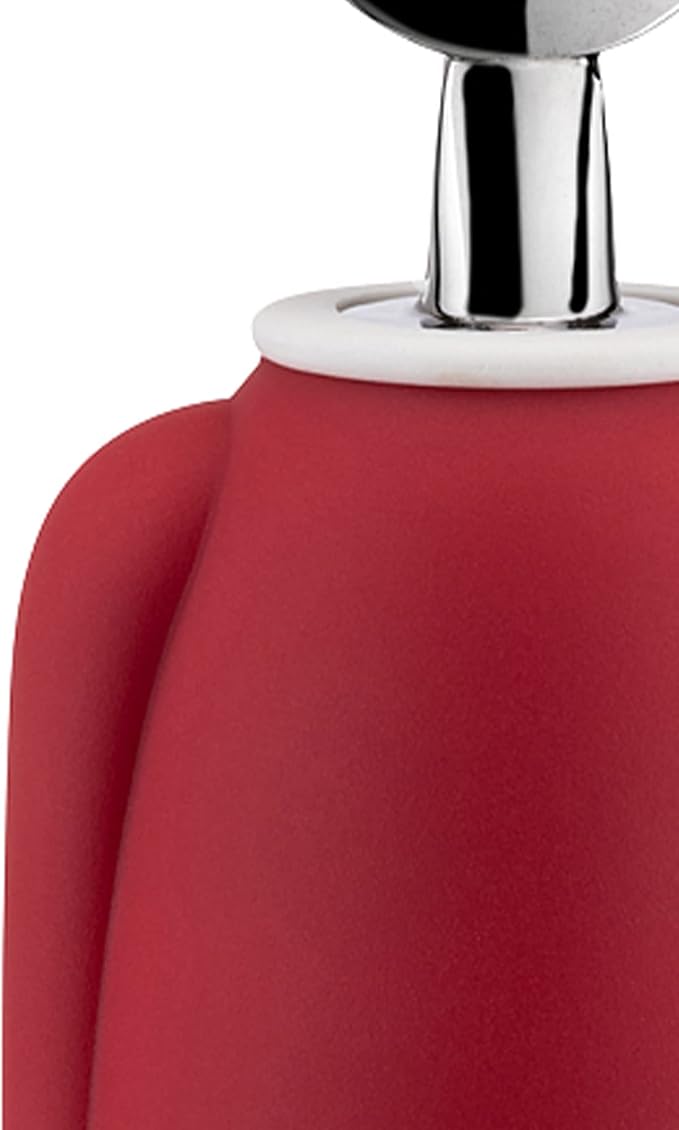 Alessi AAM23 R Alessandro M. - Design Corkscrew in Chrome-plated Zamak and Thermoplastic Resin, Red and White