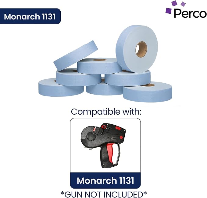 Pricing Labels for Monarch 1131 Blue - 160,000 Labels w/ 64 Rolls Value Pack, 8 Sleeves - Made in USA