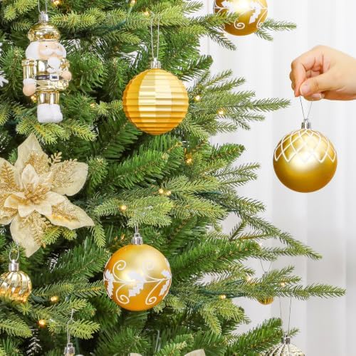 SHareconn 135Pcs Christmas Tree Ornaments Set, Christmas Tree Decorations