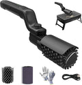 Electric Grill Brush, High Torque Grill Brush with Rechargeable 3-Speed Modes, 180° Adjustable Stainless Steel Replaceable Brush Head, Fit for Outdoor Camping and Barbecuing