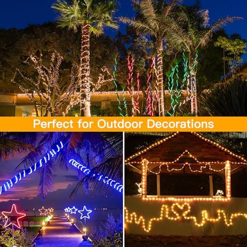 Ollny Rope Lights for Outside 99FT 300LED Color Changing Lights with Remote