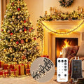 1000 LED 49FT Cluster Lights, Plug in Warm White Christmas Lights