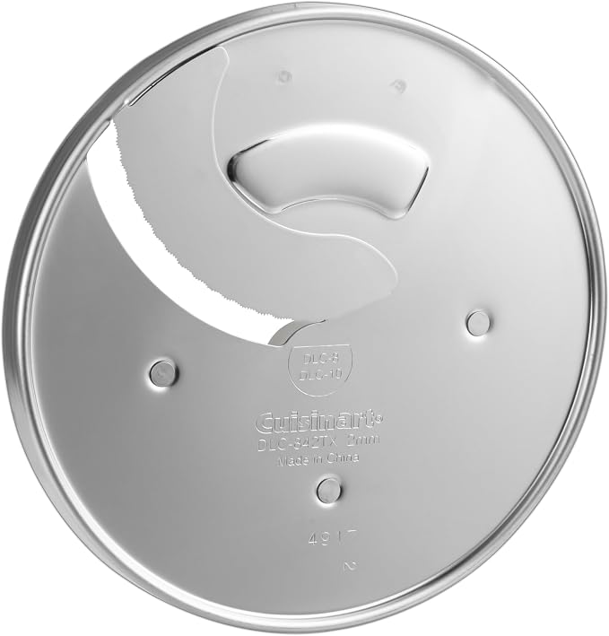 Cuisinart DLC-842TX-1 Replacement Stainless Steel 2mm Thin Slicing Disc Fits Models DFP-11, DFP-7BC, DLC-10, DLC-2007N, DLC-2011, & DLC-8 Only OEM