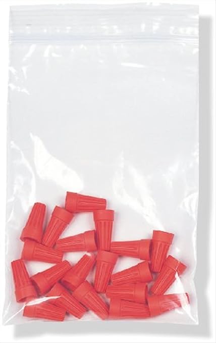 LK Packaging 12" x 15" 4 mil Single Track Zipper Bags, Pack of 500