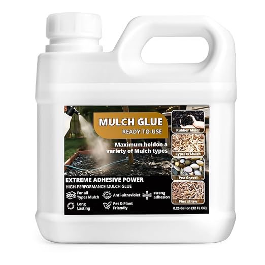 Mulch Glue for Landscaping,Rock Glue,Non-Toxic Mulch Anchor Binder,Long-Lasting Landscape Binder for Landscaping Pea Gravel,Wood Chips& More,for Paths,Patios&Garden Borders (32OZ)