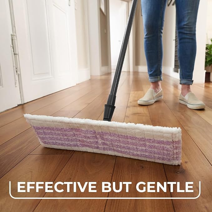 Vileda Ultramax Care Complete Set, Floor Mop with Handle, Bucket with PowerPress, for Sensitive Floors, 100% Recycled Microfibre, Quick-Drying Floor