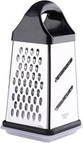 Vegetable Shredder Save with Storage Box Multifunctional Four Sides Carrots Potatoes Grater for Restaurant Grey Peeler(Black)