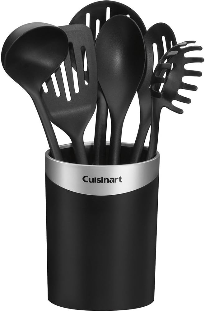 Cuisinart CTG-00-CCR7 Curve Crock with Tools, Set of 7, Black