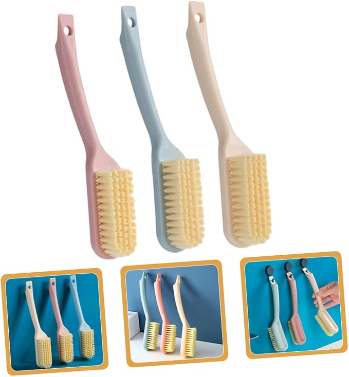 GALPADA 9pcs Handle Shoe Brushes Soft Cleaning Scrubber for Shoes Boots Clothes Dorm Use