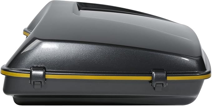 Gold/Black Geometric Shape Fade ABS 5.5" Razor Trunk Fit For Harley 2014-2025 Touring CVO Road King Street Glide Electra Glide Ultra Limited Pack