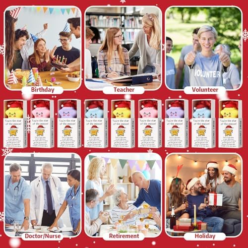 48 Sets Christmas Party Favors Star Appreciation Gifts with Boxes