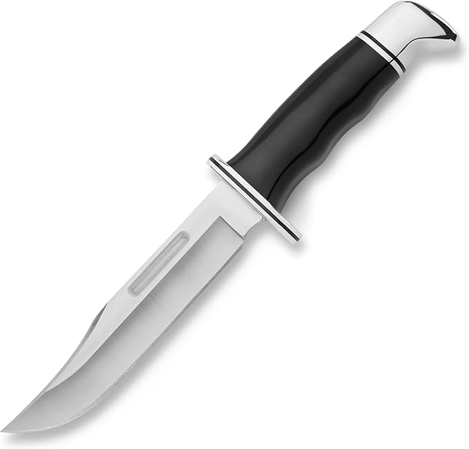 Buck Knives 119 Special Hunting Knife, 6" Fixed Blade, Full Tang Design, Phenolic Handle, 420HC Stainless Steel Clip Point Blade, Sheath Included, Knife Made in the USA, 7.5 oz