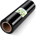 TICONN 1Pk Stretch Wrap Stretch Film Roll, 1000ft Industrial Strength 18 inch Wide Black Plastic Wrap for Pallet Wrapping Shipping Moving (No Handle)