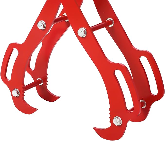 Log Lifting Tongs, Optimal Strength Log Tongs, Multi-Model Compatibility, Superior Steel Grip for Safe Wood Lifting & Dragging, Essential Tool for Efficient Logging Operations (36 in-4 Claw)