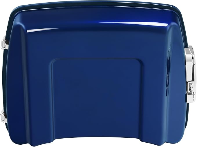 5.5" Razor Motorcycle Trunk W/Latch Key Fit For Harley 2014-2025 Touring CVO Road King Street Glide Electra Glide Ultra Limited Pack Superior Blue