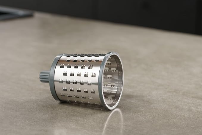 Zyliss E900059 Universal Drum Grater, Stainless Steel, Grating Apples, Cereals, Granola, for Use with Zyliss Rotary Cheese Grater, 5 Year Guarantee