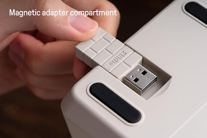 8Bitdo 18 Key Retro Mechanical Numpad, Supports PC & Standard Calculator Mode, Hot-swappable, PC Calculator Shortcut Button, Bluetooth/2.4G/Wired for Windows and Android - M Edition