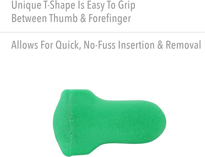 Howard Leight by Honeywell Maximum Lite Low Pressure Disposable Foam Earplugs, 200-Pairs (LPF-1), Green (Pack of 10)