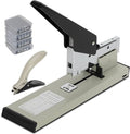 Heavy Duty Stapler,30-210 Sheet Capacity Office Stapler,Effortless Desk Stapler with 4000 Heavy Duty Staples,Professional Staple Remover Included