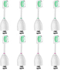 Replacement Toothbrush Heads for Philips Sonicare E-Series/Essence/Xtreme/Elite and Other Screw-on Electric Toothbrush Models, 8 Pack, Dupont Bristles with Protective Cover