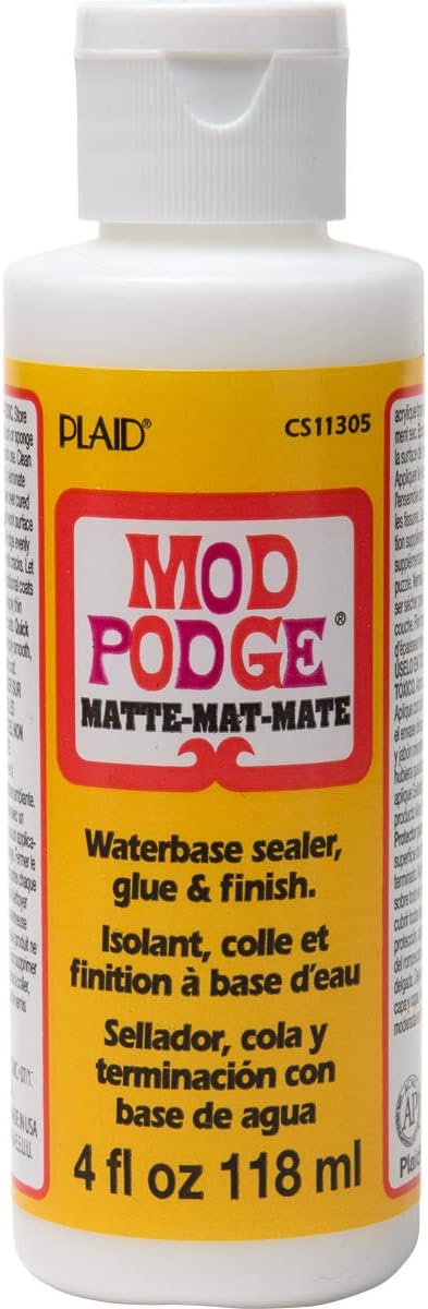 Mod Podge CS11305 Waterbase Sealer, Glue & Decoupage Finish, 4 oz, Matte- (Pack of 24)