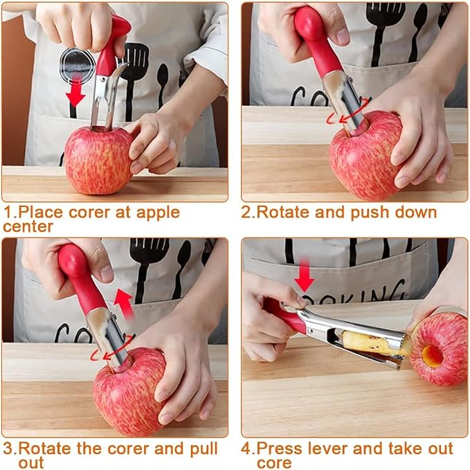 Electric Potato Peeler Automatic Potato Peeler Machine, Electric Peeler Fruits and Vegetables, Apple Peeling Machine for Kitchen [1 Adapter 2 Extra Blades] with Apple Corer (Black-C)