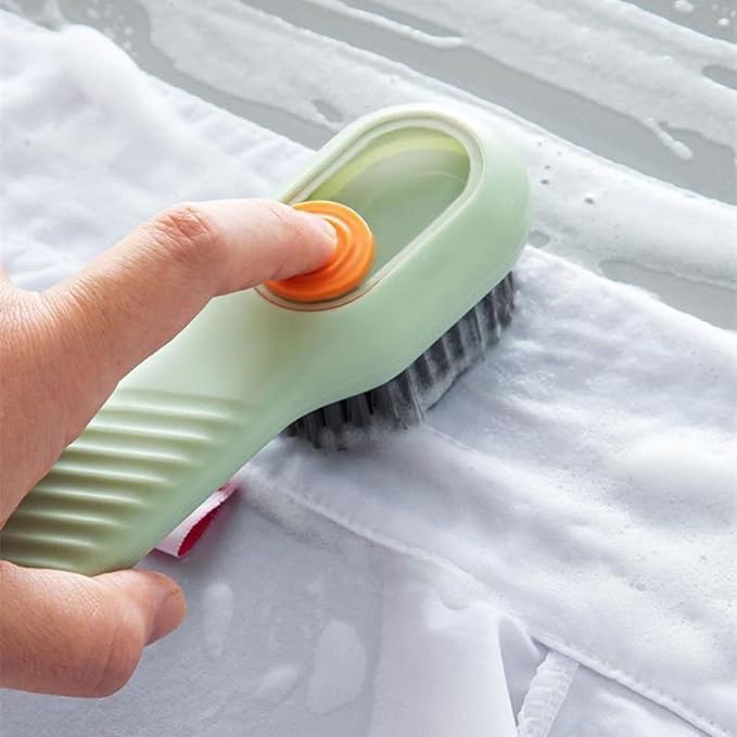 1pc Multifunctional Clean Brush Soft-Bristled Shoe Brush Liquid Brushes Removing Carpet Floor Clothing Board Long Handle Brush