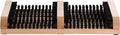 Esschert Design Double Boot Brush, Wood