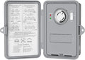 BN-LINK Pool Pump Timer, Outdoor Mechanical Timer Box, Heavy Duty 24 Hour Programmable, 2HP 40A Max, 120, 240, 277 VAC, for Pool Pump, Water Heater, Fans, SPA, ETL Listed