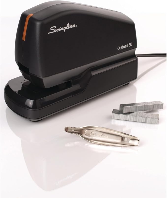 Swingline Optima 45 Electric Stapler, 45-Sheet Capacity, Silver