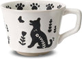 11 oz Ceramic Coffee Mug, Stoneware Teacup with Handle | Small Novelty Unique Cup for Tea Mocha Latte Cappuccino, Microwave Dishwasher Safe (Dog)