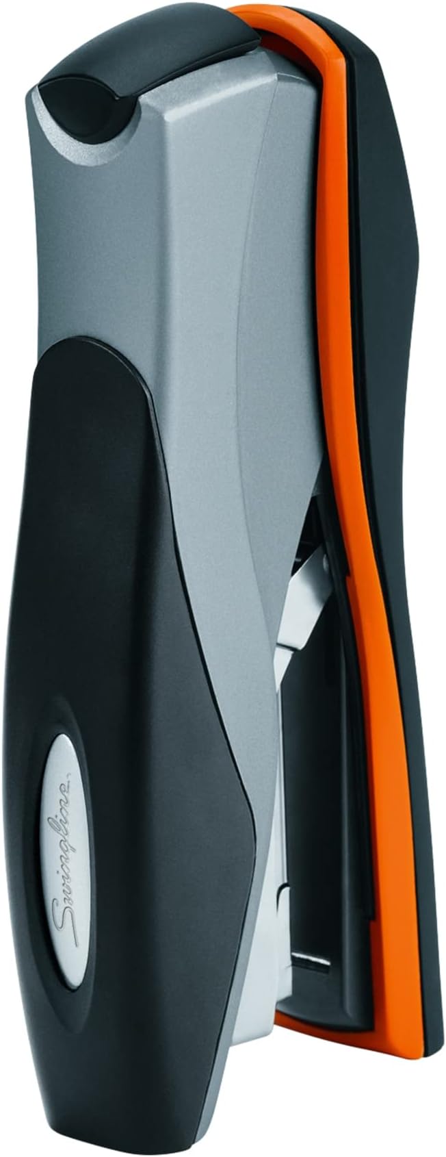 Swingline Stapler, Full Strip Desktop Stapler, 40 Sheet Capacity, Low Force, Optima 40, Silver/Black/Orange (87840)